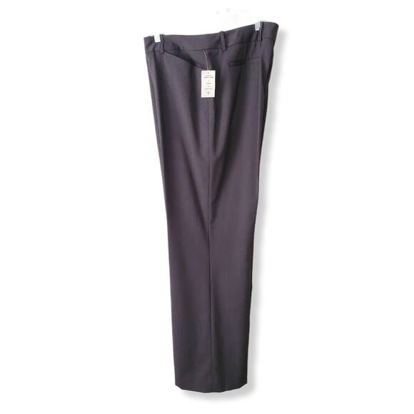Tahari Women Suit Dress Pant Gray 16 Stretch Straight Leg Career Modern Neutral - Picture 1 of 15